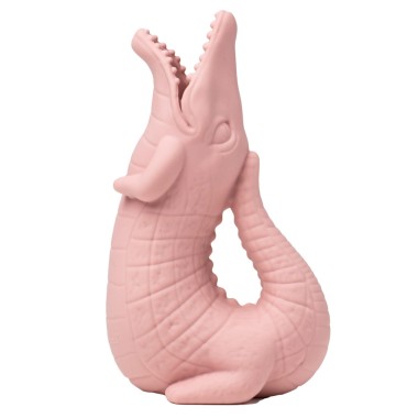 Silikonowa konewka Scrunch - Funkit World - Różowy krokodyl