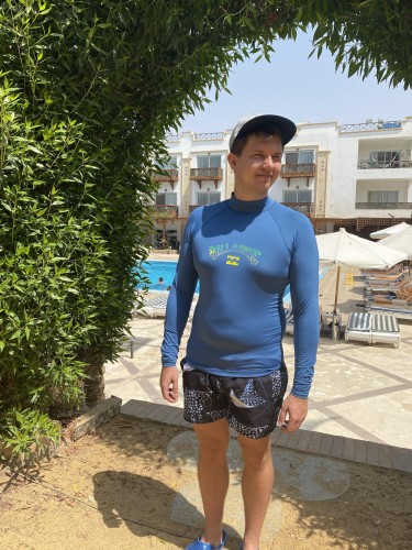 Męska koszulka UV z długim rękawem - Billabong - Arch dark blue