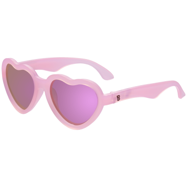 Okulary UV z polaryzacją - Babiators - Heart Frosted Pink