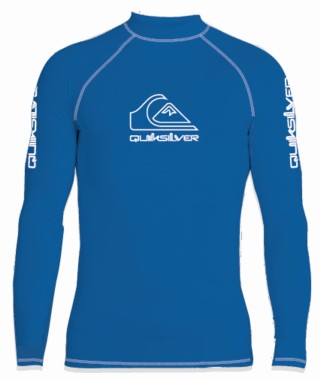 Niebieska koszulka UV dla mężczyzn  - Quiksilver - On tour Snorkel Blue