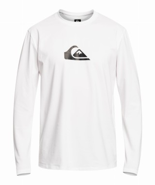 Biała koszulka UV z długim rękawem dla mężczyzn - Quiksilver - White