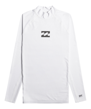Męska koszulka z filtrem UV z długim rękawem - Billabong - Wave all day White