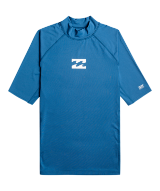 Niebieska koszulka UV dla mężczyzn - Billabong - Wave all day Dark Blue