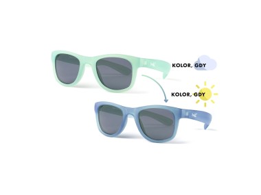 Okulary przeciwsłoneczne - Real Shades - Switch - Light Green/Royal Blue