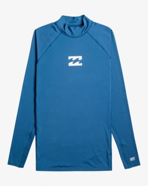 Męska koszulka z filtrem UV z długim rękawem - Billabong - Waves all day Dark Blue