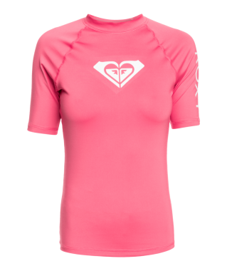 Różowa koszulka UV damska - Roxy - Shocking Pink