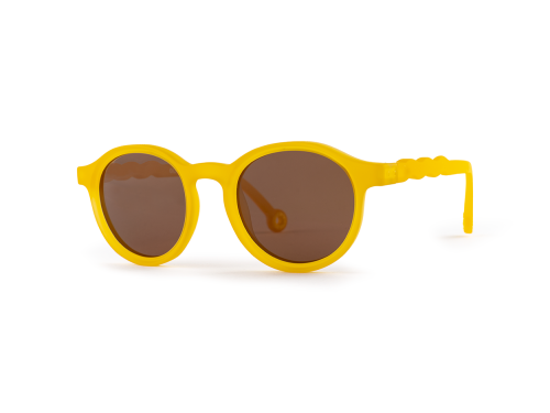 Żółte okulary przeciwsłoneczne - OLIVIO - Oval - Citrus Yellow