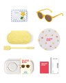 Żółte okulary przeciwsłoneczne - OLIVIO - Oval - Citrus Yellow