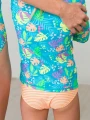 Zestaw UV koszulka i majteczki - Ruffle Butts - Neon Tiki Vibes