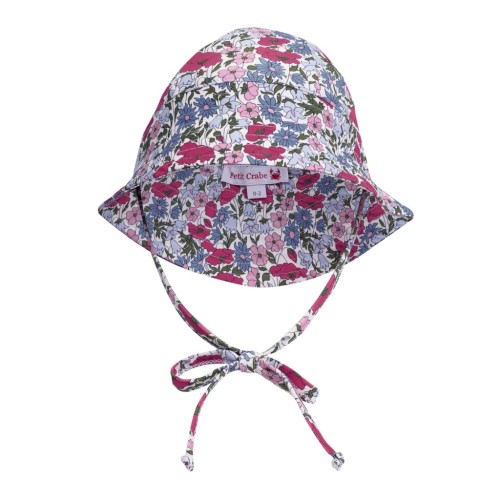 Kapelusz UV dla dziewczynki - Petit Crabe - Frey Poppz & Daisy P