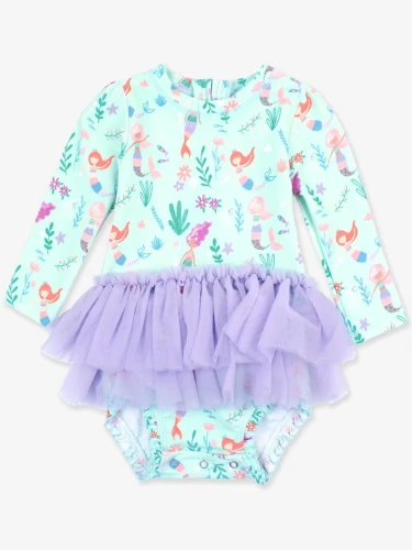 Kostium kąpielowy UV - Ruffle Butts - Mermaid Princess