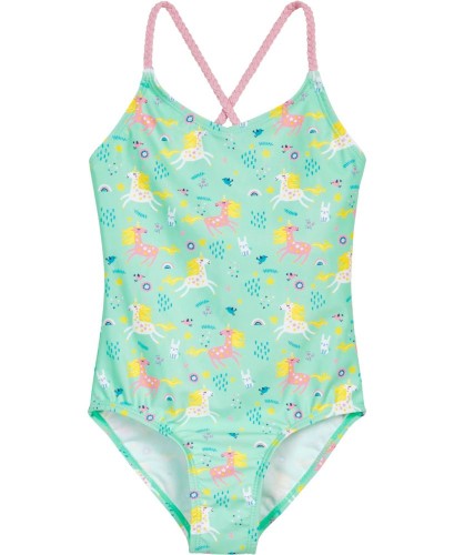 Jednoczęściowy kostium kąpielowy UV - Playshoes - Jednorożce