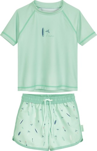 Zestaw UV koszulka i spodenki - Playshoes - Deska Surfingowa - Mint