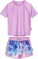 Zestaw UV koszulka i spodenki - Playshoes - Batik - Fiolet