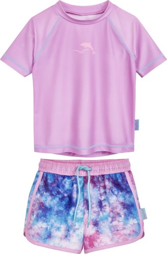 Zestaw UV koszulka i spodenki - Playshoes - Batik - Fiolet