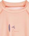 Koszulka z filtrem UV dla dzieci Playshoes – deska surfingowa palma – koral – krótki rękaw
