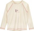 Koszulka UV dla dzieci Playshoes – deska surfingowa palma – ecru – długi rękaw