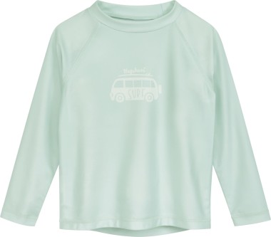 Koszulka UV dziecięca Playshoes – surf-bus – miętowa – długi rękaw