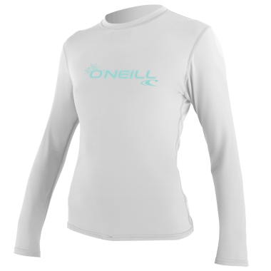 Koszulka z filtrem UV dla kobiet O'Neill – biała (długi rękaw)