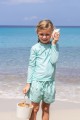 Spodenki kąpielowe UV - Playshoes - Palmy - Mint