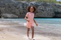 Spodenki kąpielowe UV - Playshoes - Palmy - Altrosa