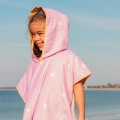 Dwustronne poncho kąpielowe - QUUT - Banana Pink