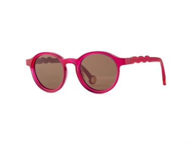 Okulary przeciwsłoneczne z polaryzacją - OLIVIO - Oval - Raspberry