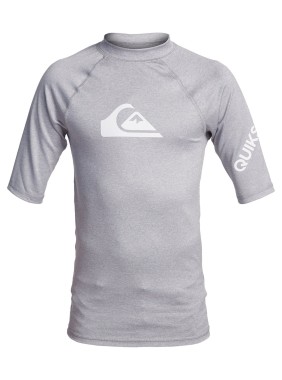 Szara koszulka UV - Quiksilver - Sleet Heather