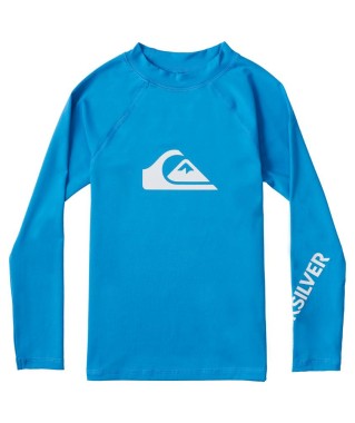 Niebieska koszulka UV z długim rękawem - Quiksilver - Blithe