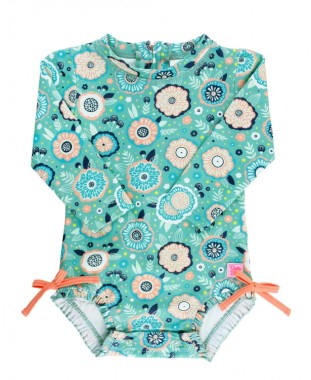 Kostium kąpielowy UPF 50 - Ruffle Butts - Island Dream